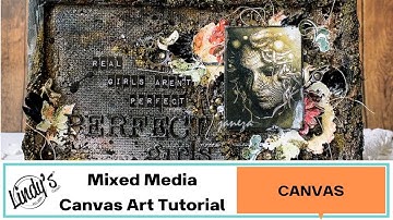 Mixed Media Canvas Art Tutorial with Evgeniya Zakharova