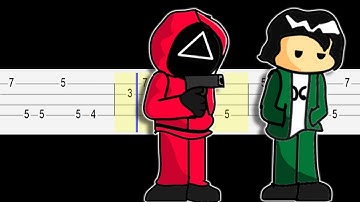 The Rope Song - Friday Night Funkin - VS SQUID GAME (Easy Ukulele Tabs Tutorial)