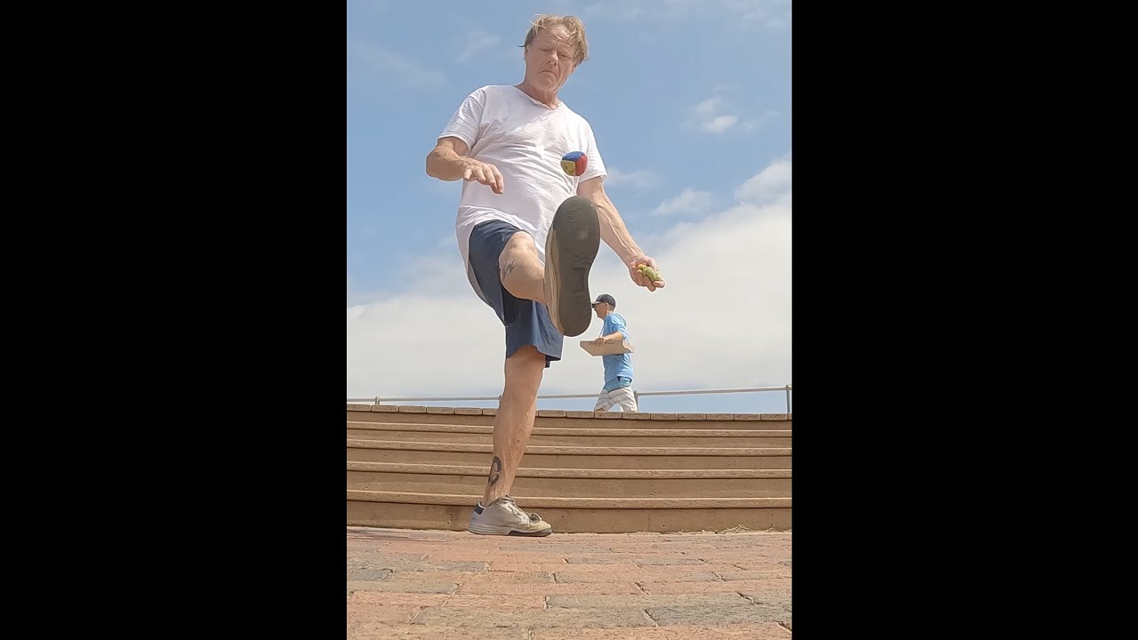 Extreme Footbag Athlete Performs INSANE 360 Stunt