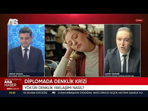 ORKUN YAZGAN WITH AS TV MAIN NEWS / DIPLOMA EQUIVALENCY CRISIS