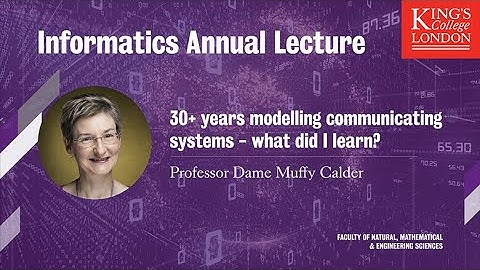 Informatics Annual Lecture: 30+ years modelling communicating systems