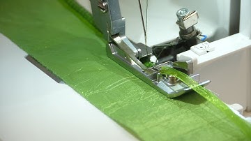 Tutorial: The BERNINA Standard foot with tape and cording guide for overlockers / sergers