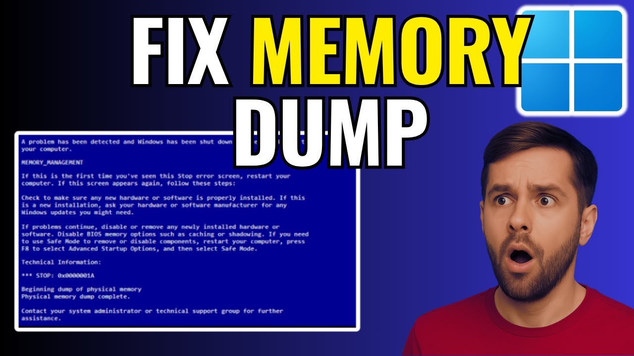 How to Fix Physical Memory Dump Error Blue Screen Windows 11 | Easy ...