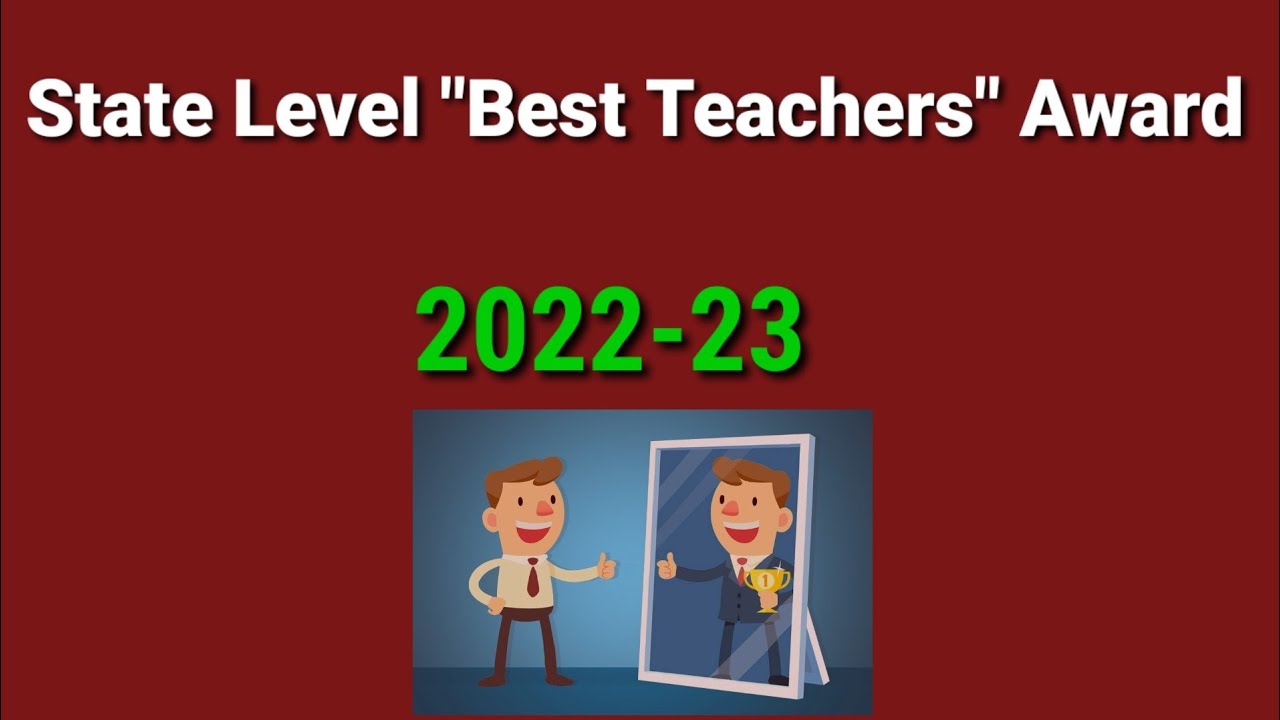 State Level Best Teachers Award 202223 Circular Regarding Apply