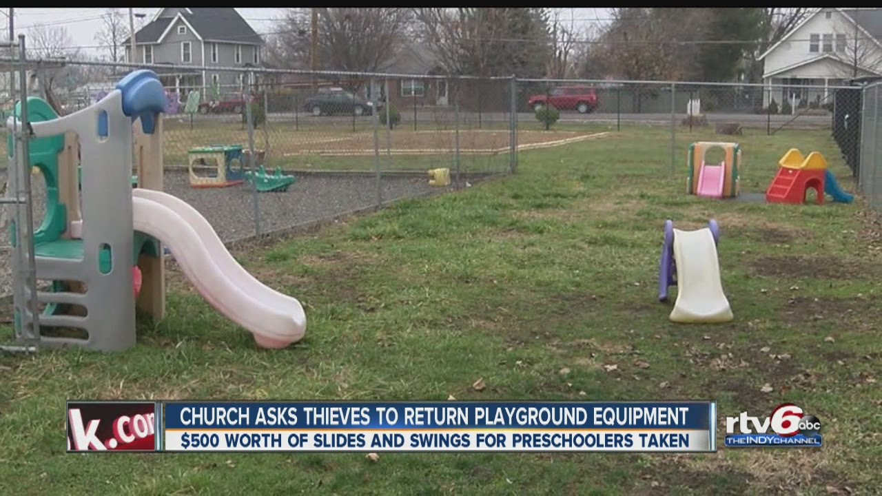 Church can't afford to replace stolen playground equipment