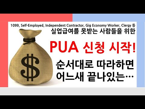 실업급여 / 실업수당을 못받게 되면 신청해야하는 PUA 프로그램 신청하는 방법 / PUA & PEUC 아이디 만드는 방법 - 버지니아(Virginia) [미국생활이야기]