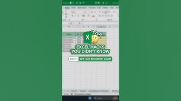 OFFSET function in Excel for calculating last recorded value 🧨 #shorts