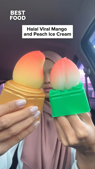 Halal Viral Mango and Peach Ice Cream at Jajan Viral, Sungai Buloh!
