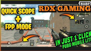 HOW TO ENABLE QUICK SCOPE SWITCH AND FPP MODE IN PUBG MOBILE LITE  💯%  WORKING TRICK ||  0.17.0 U.D