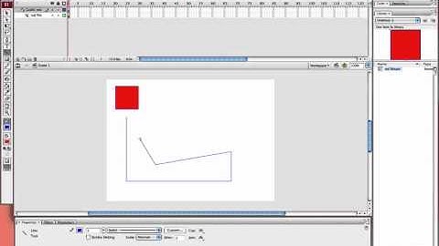 Creating a motion guide in Flash CS3 - In Norwegian