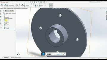 How to design flange (or) hub for disc in solidworks