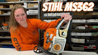 Stihl MS362 Chainsaw!  Hard To Start And Low On Power! Stihl MS881 First Start Up!