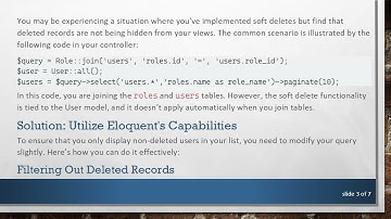 Understanding Soft Delete in Laravel: How to Properly Hide Deleted Records in View