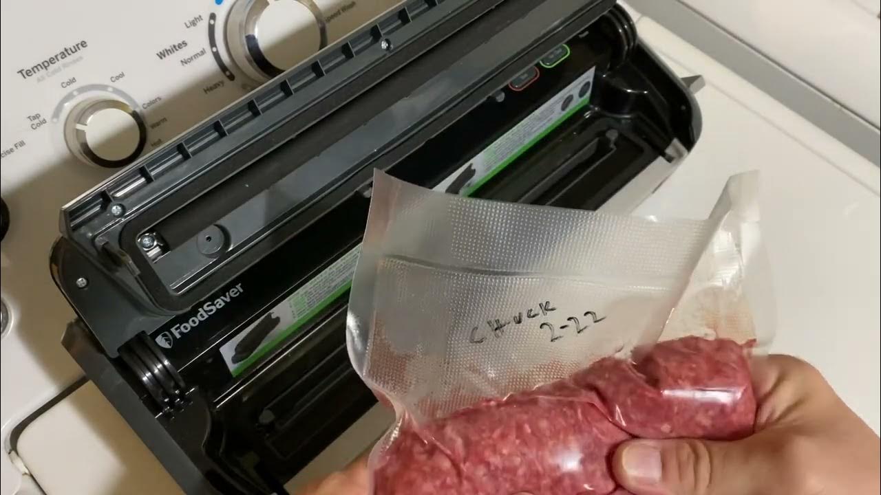 Hints to vacuum seal meat to freeze YouTube