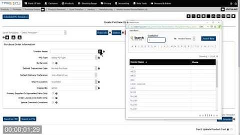 Purchase Order Catalog Demo