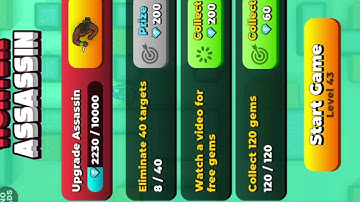 ASSASSIN HUNTER Walkthrough Gameplay Part 1-LEVELS 39-49(iOS Android)