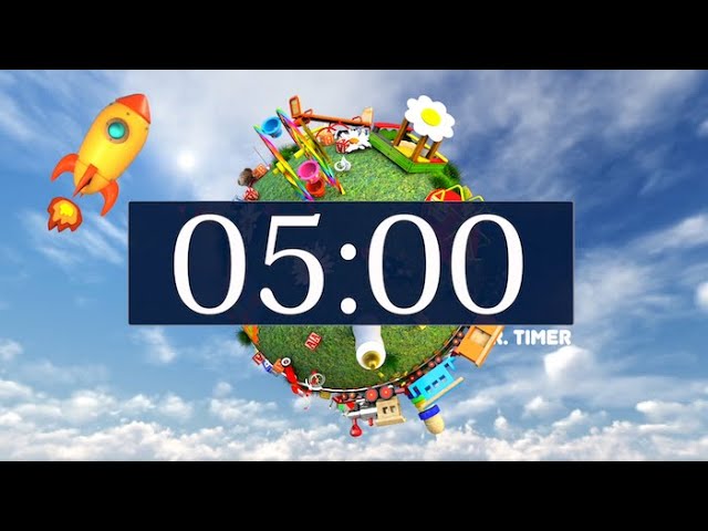 Countdown Timer for Kids 5 minutes 