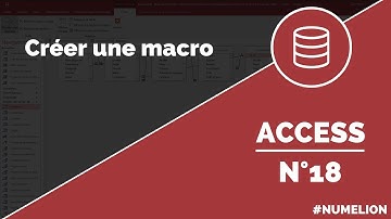 Tutoriel et cours Access n° 18 : Créer une macro dans Access