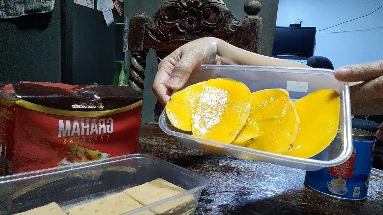 CREAMY MANGO GRAHAM DESSERT BY LHiZ HOW TO MAKE MANGO GRAHAM PINOY