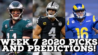 NFL Week 7 2020 Picks And Predictions!