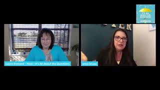 Anne Bruce Live on It's All About the Questions with Host Laura Steward