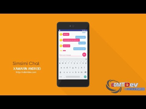 แอ พ simsimi  Update 2022  Xamarin Android Tutorial - Simsimi Chat App