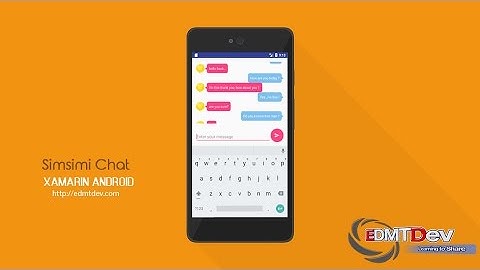 Xamarin Android Tutorial - Simsimi Chat App