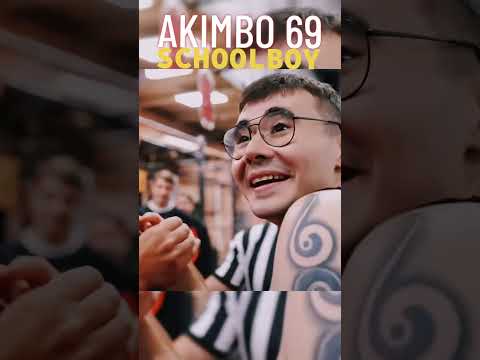 Different LEVELS of STRENGTH‼️😱💀 AKIMBO69 vs SCHOOLBOY #shorts #armwrestling