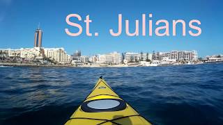 Kayaking from Manoel Island to St. Georges Bay