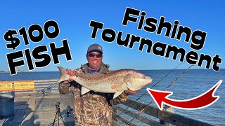 Galveston Island Fishing Pier Tournament 100 Dollar Fish 