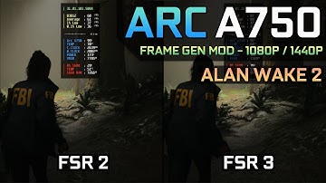 FSR 3 Frame Gen Mod (LukeFZ) Installation Guide for Alan Wake 2 - Arc A750