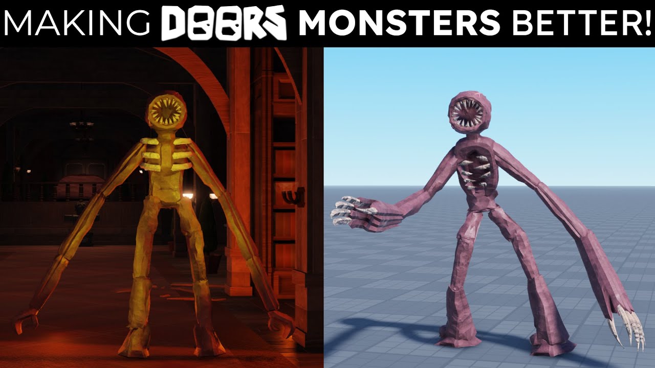 Internally screaming — More roblox doors monster redesigns out of