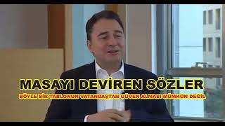 BABACAN'DAN ALTILI MASAYI DEVİREN SÖZLER