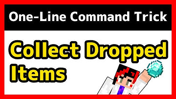 How to Collect All Dropped Items Instantly! Minecraft One-Line Command Trick Beginner