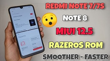 MIUI 12.5 RazerOs For Redmi Note 7/8 | Always On Display 😇| New Feature & Animation 🔥🔥