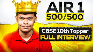 CBSE 10th Boards 2025 Topper - AIR 1 Aarav Malhotra 500/500 | Full Interview
