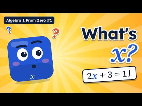 How to Solve Two-Step Equations (Step by Step) | Algebra 1 From Zero #1
