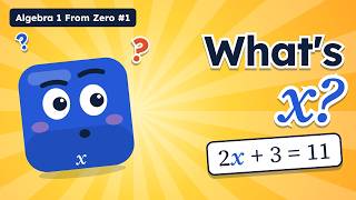 How to Solve Two-Step Equations (Step by Step) | Algebra 1 From Zero #1