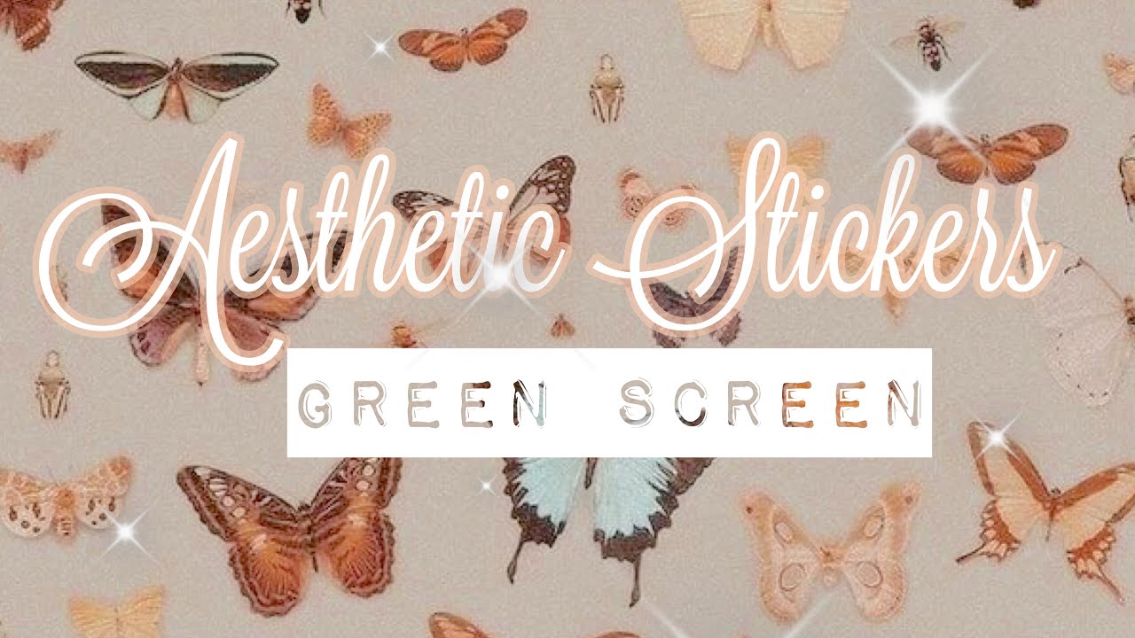 Aesthetic Stickers Green Screen FREE USE - YouTube
