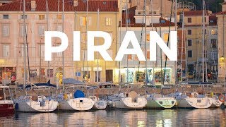 Piran, Slovenia. Slovenian Istria.Timelapse &amp; hyperlapse video of Pirano, Slovenia. Пиран, Словения