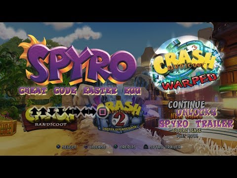 Crash Bandicoot N. Sane Trilogy: Spyro Cheat Code Easter Egg