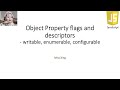 66. JavaScript Object Property Flags: writable, enumerable, configurable