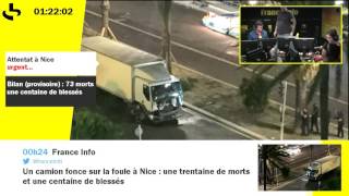 Attentat à Nice : nuit d'édition spéciale sur France Info (partie 1)