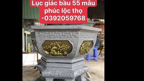 Khuôn đúc chậu abs lục giác 55 dáng bầu kèm chân kỷ mẫu Phúc -Lộc -Thọ phối tùng
