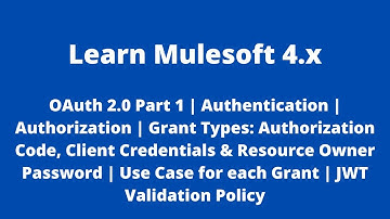 OAuth 2.0 Part 1 | Authentication | Authorization | OAuth Dance | Grant Types & its Use Cases | JWT