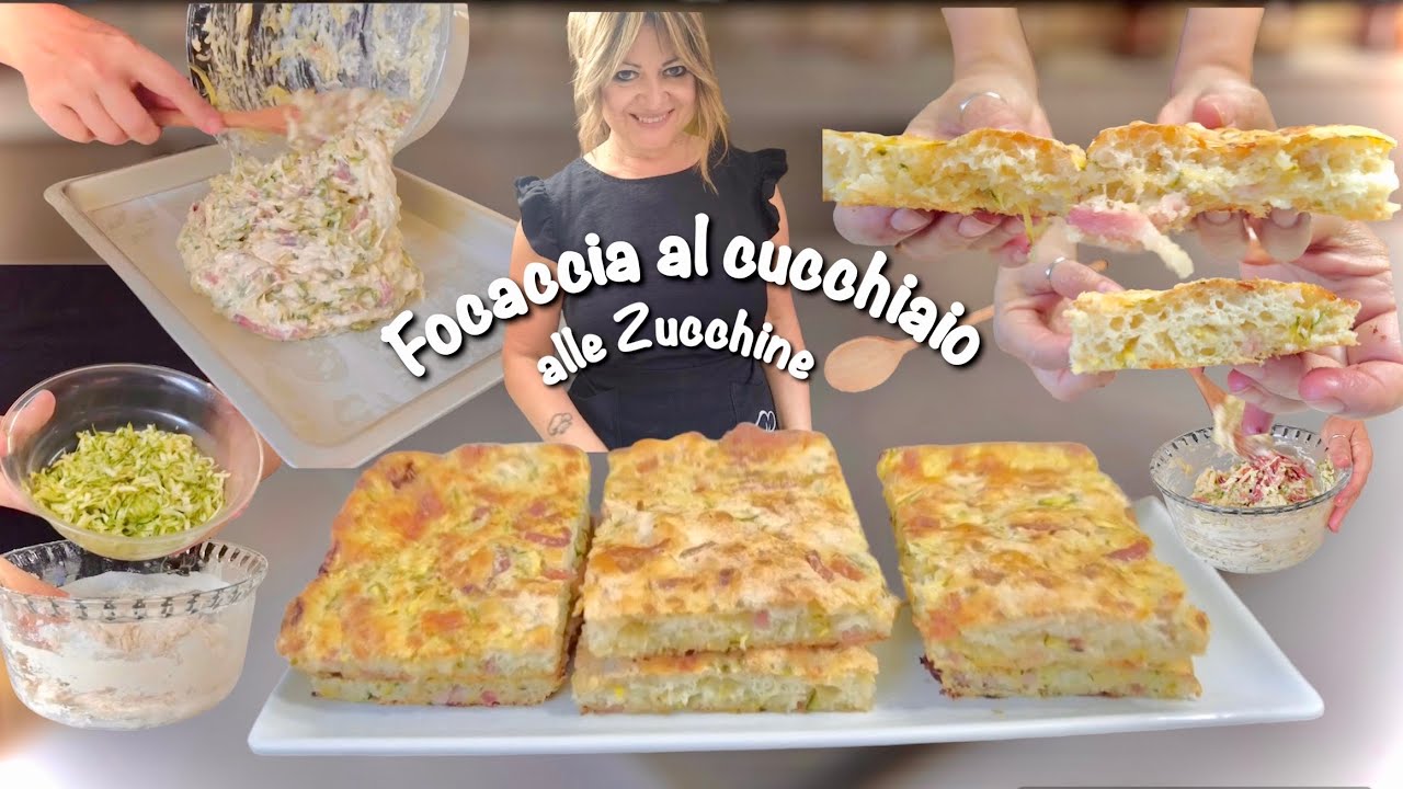 ЛОЖКА ФОКАЧЧА Тесто из цукини НЕПОСРЕДСТВЕННО НА ПРОТИВНЕ