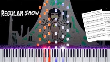 Regular Show - Gary vs David Synthesizer Duel || SHEET & MIDI