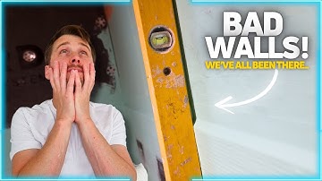 How To Fix WONKY Walls For Tiling!