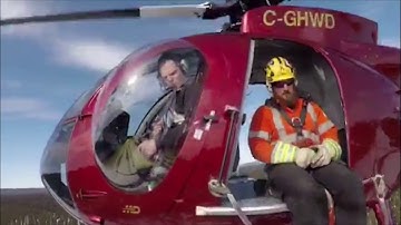 Stringing work in Newfoundland