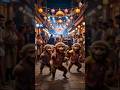 🐒💃 मार्केट में DJ पर मस्त बंदरों का डांस 🎶😂 Funniest Monkey Dance#shorts #youtubeshorts #cuteanimals